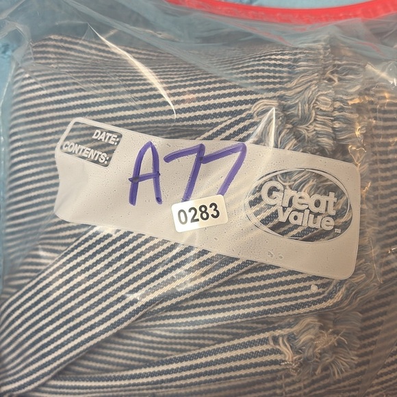 NWT Seven 7 Stripe Denim Bermuda Shorts Blue 16 0283 - Picture 8 of 8